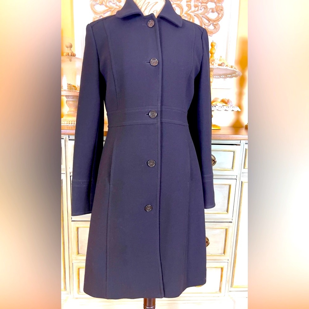 J Crew black Lady Day coat size 10